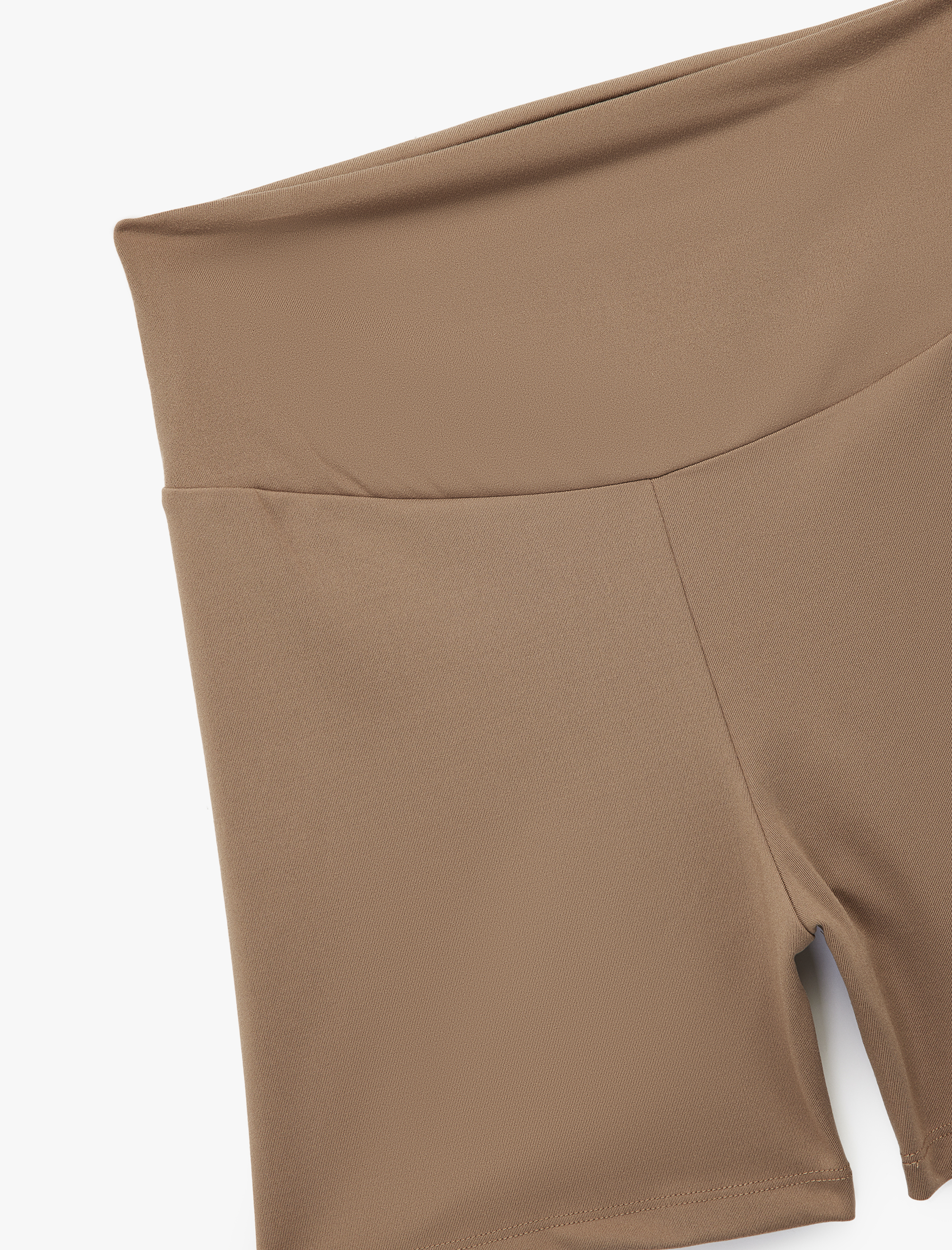   Yüksek Bel Slim Fit Biker Tayt