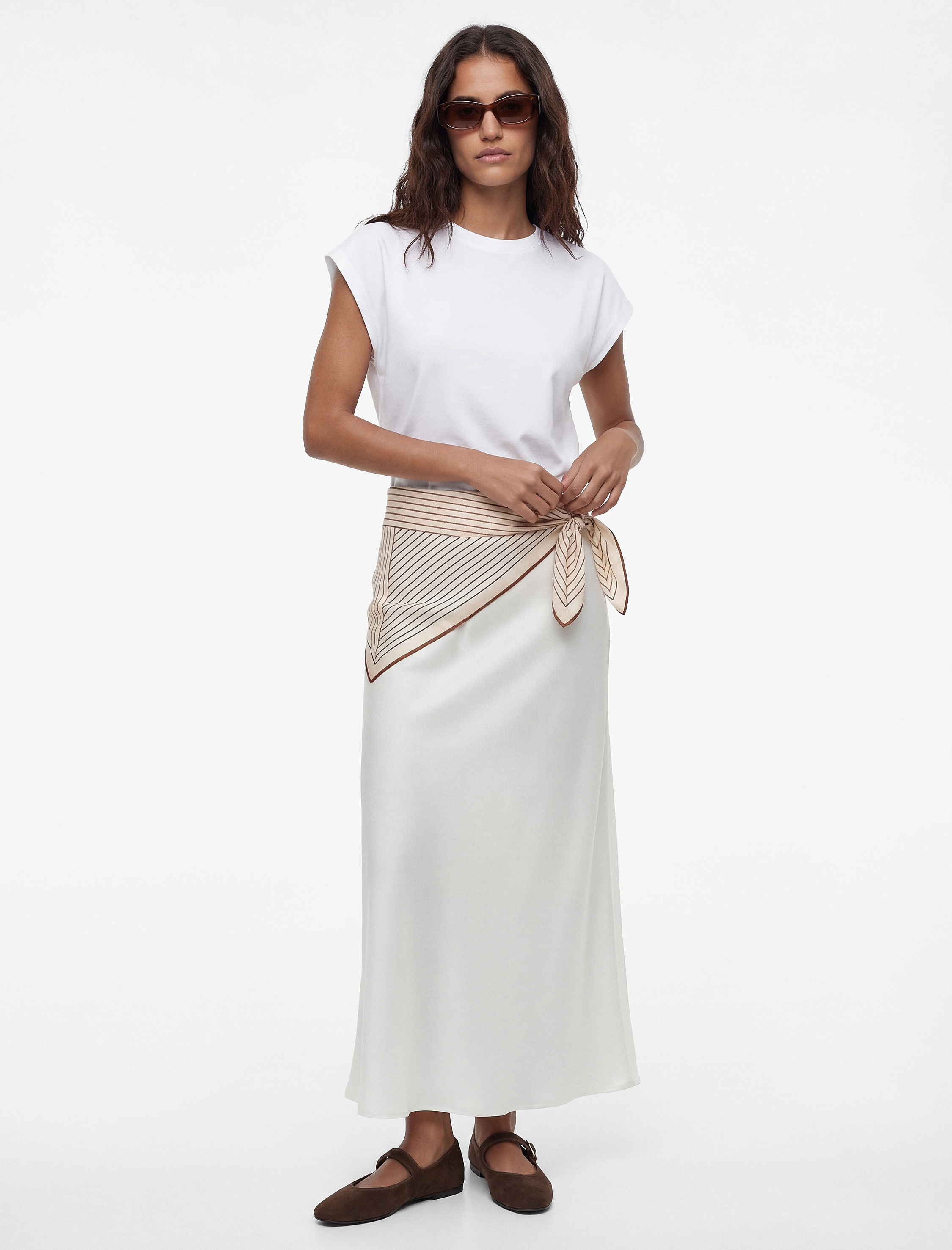   Regular Fit A Kesim Viskon Maxi Etek