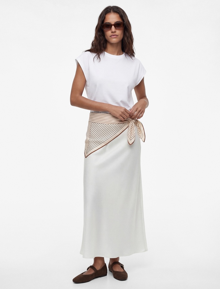  Regular Fit A Kesim Viskon Maxi Etek