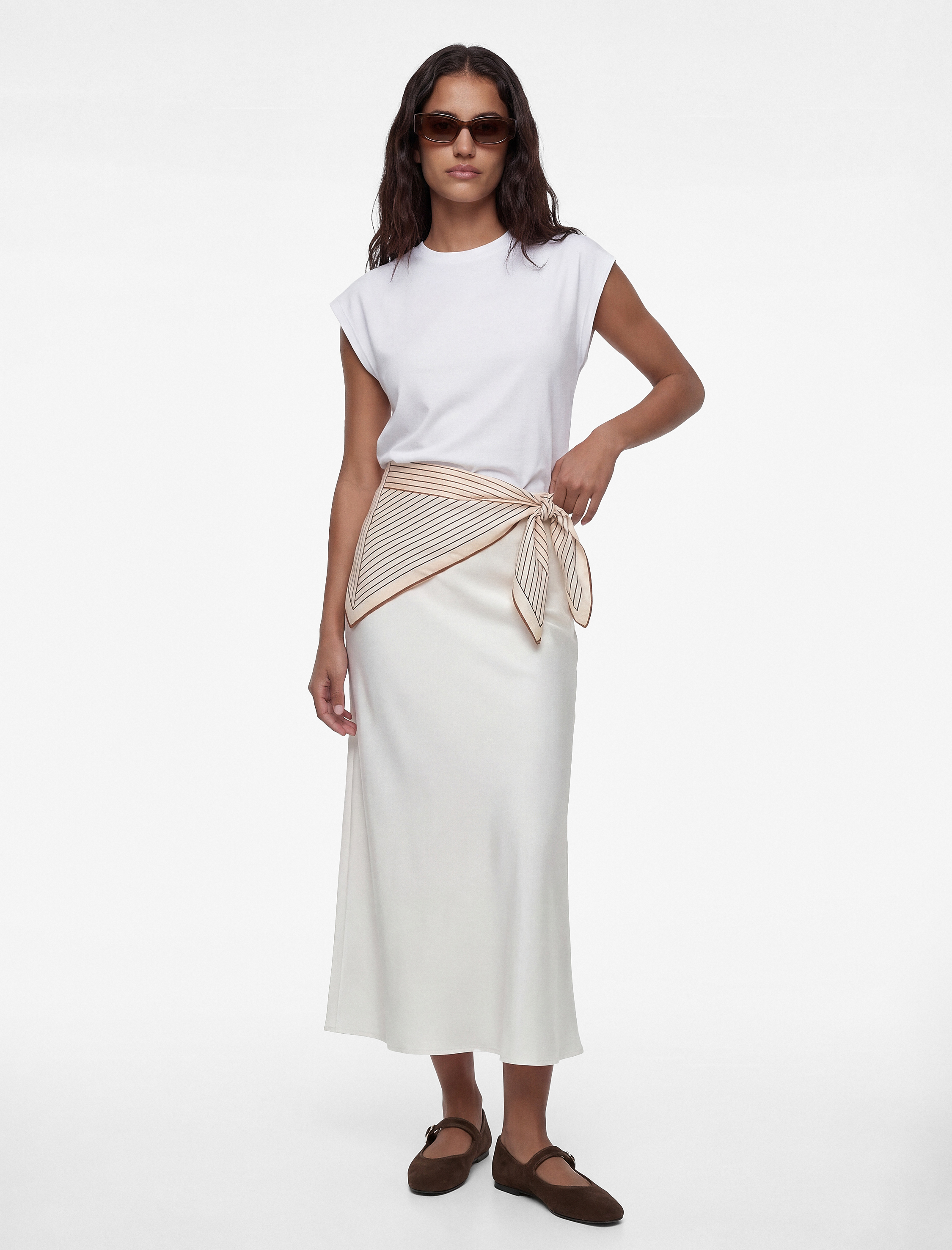   Regular Fit A Kesim Viskon Maxi Etek