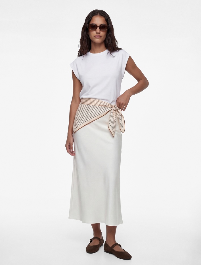  Regular Fit A Kesim Viskon Maxi Etek