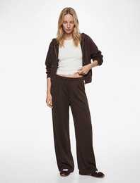 Regular Fit Viskon Karışımlı Beli Bağcıklı Pileli Pantolon