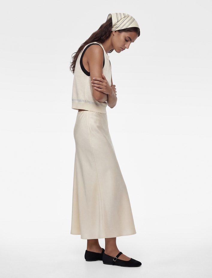  Regular Fit A Kesim Viskon Maxi Etek