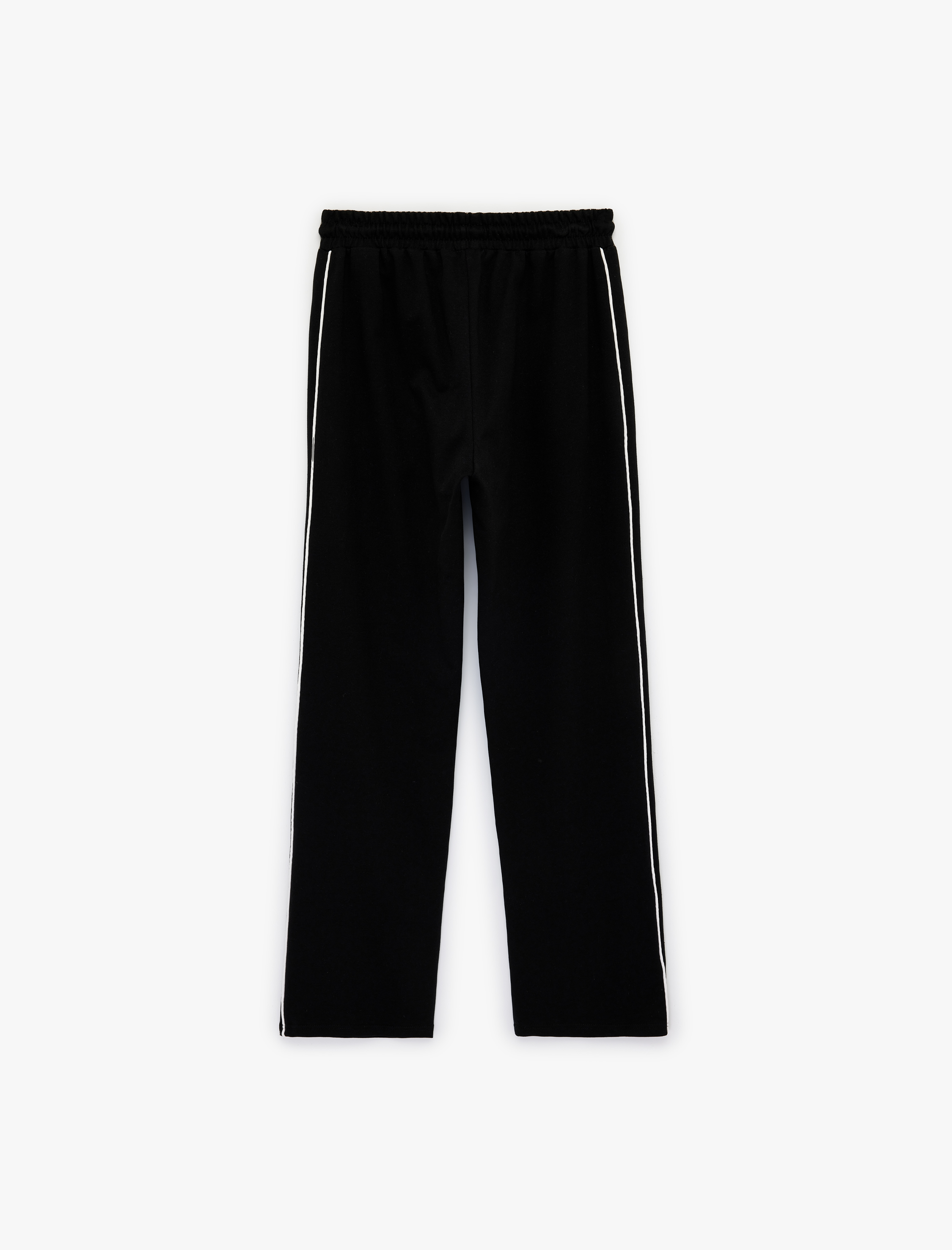   Yüksek Bel Cepli Biyeli Spor Oversize Geniş Paça Eşofman Altı