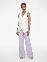 Krep Kumaş Düz Geniş Paça Palazzo Pantolon