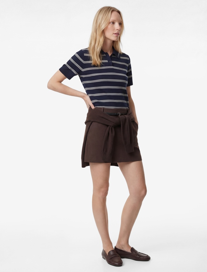  Standart Bel Kemerli Şortlu Mini Etek