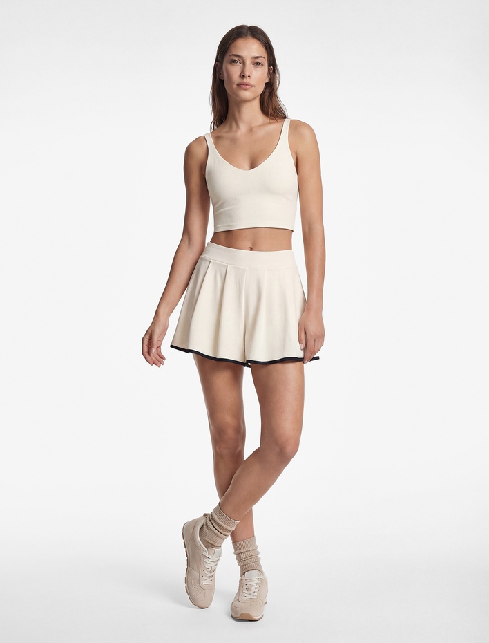  Kolsuz V Yaka İnterlok Sporcu Sütyeni