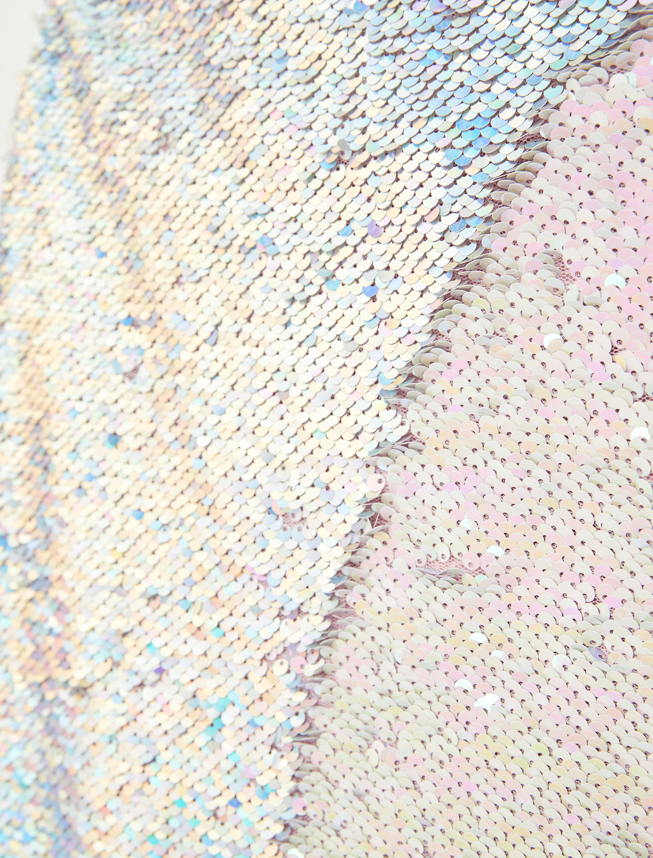   Pullu Payetli Slim Fit A Kesim Mini Abiye Etek