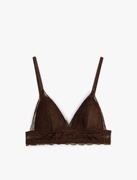 Balensiz Rahat Kalıp Dantelli Sütyen