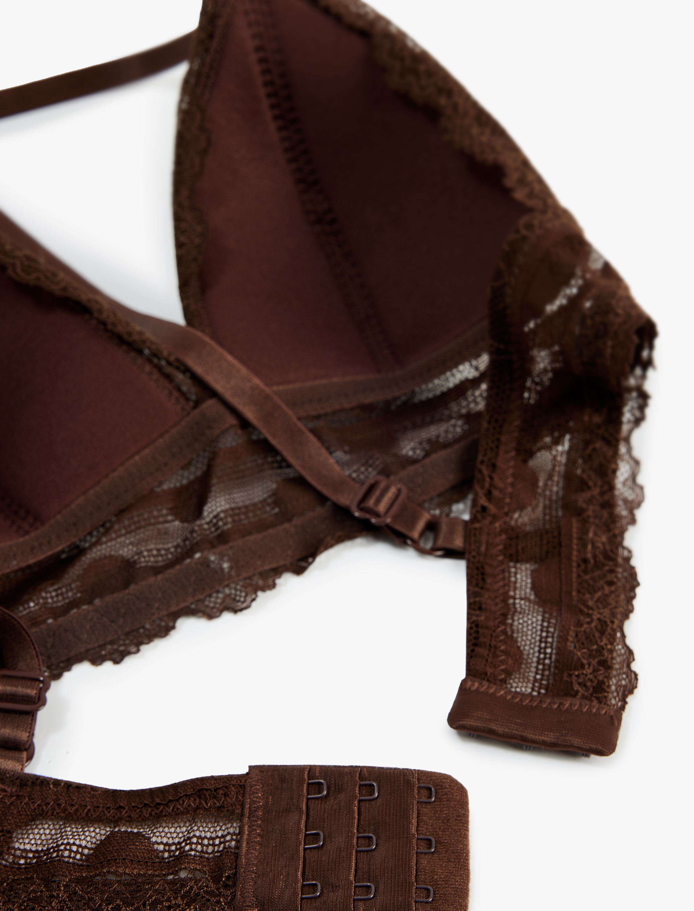   Balensiz Rahat Kalıp Dantelli Sütyen