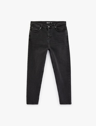 Normal Bel Pamuklu Tapered Fit Jean Pantolon - Joe Jean
