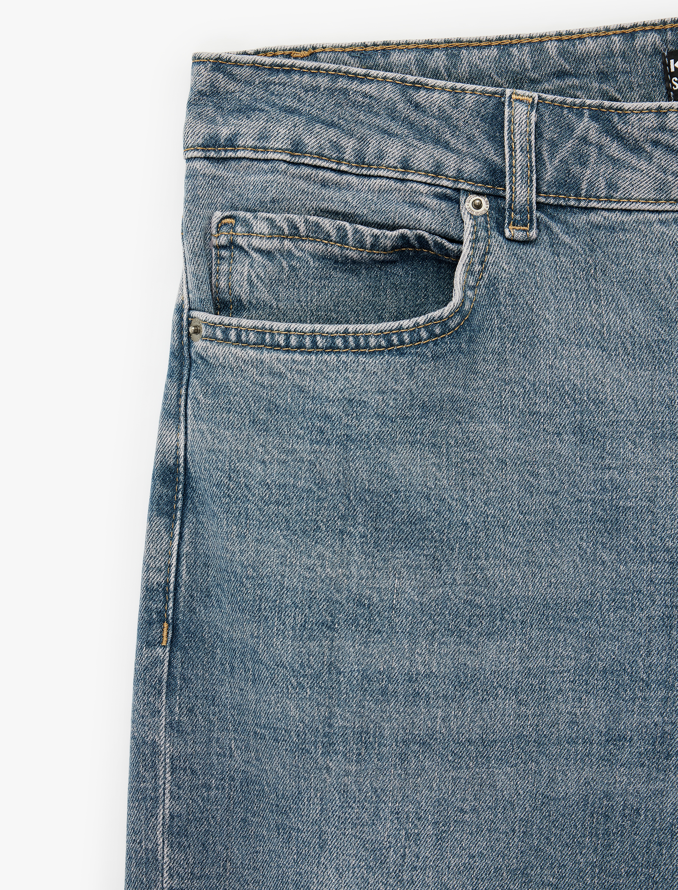   Normal Bel Pamuklu Cepli Straight Fit Jean Pantolon - Mark Jean