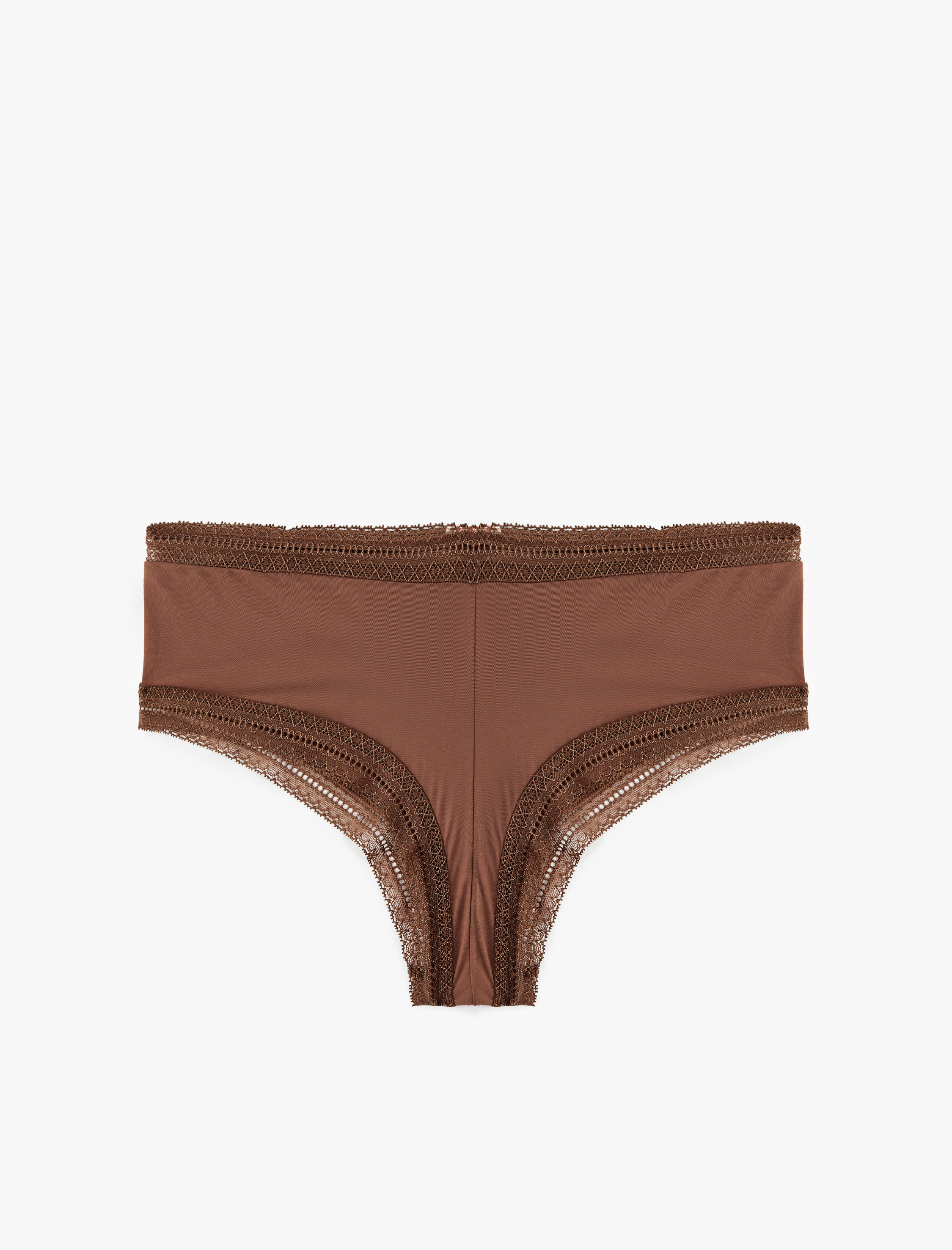   Dantel Detaylı Yüksek Bel Hipster Külot