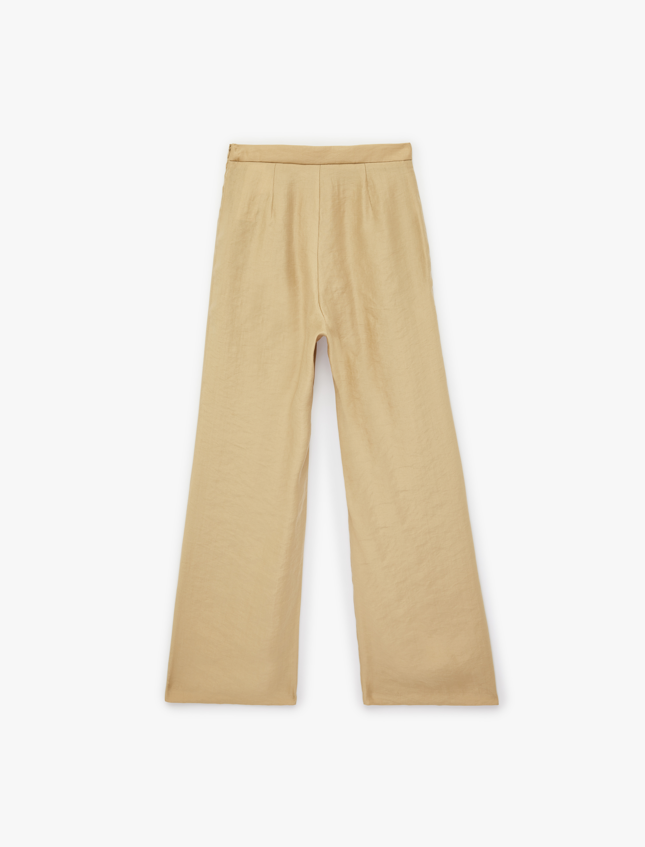   Rahat Kalıp Cepli Geniş Paça Pileli Pantolon