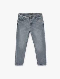 Regular Fit Normal Bel Cepli Tapered Jean Pantolon - Joe Jean