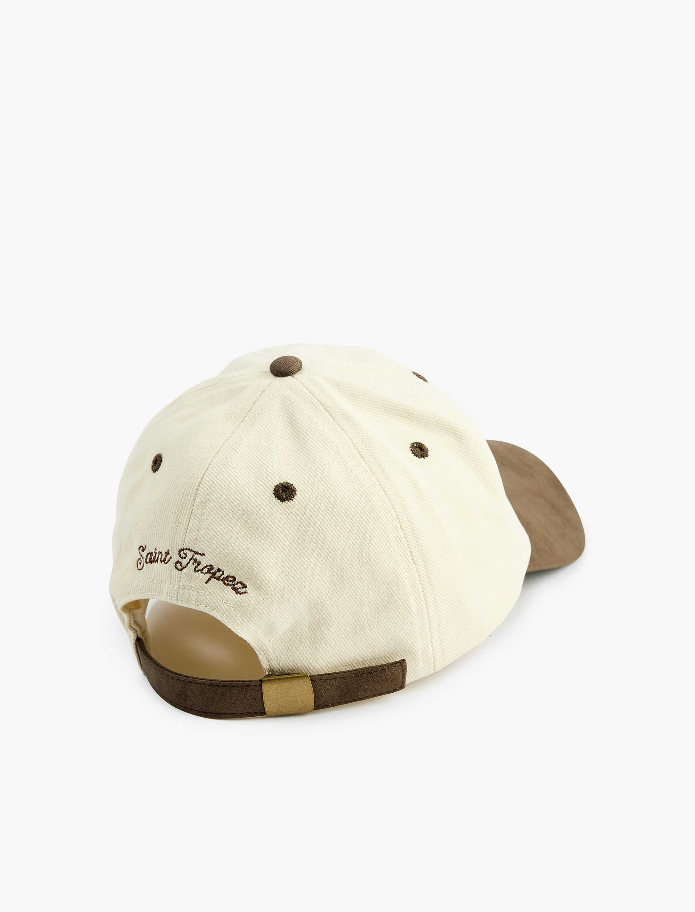  Erkek İşlemeli Renk Bloklu Pamuklu Kep Şapka