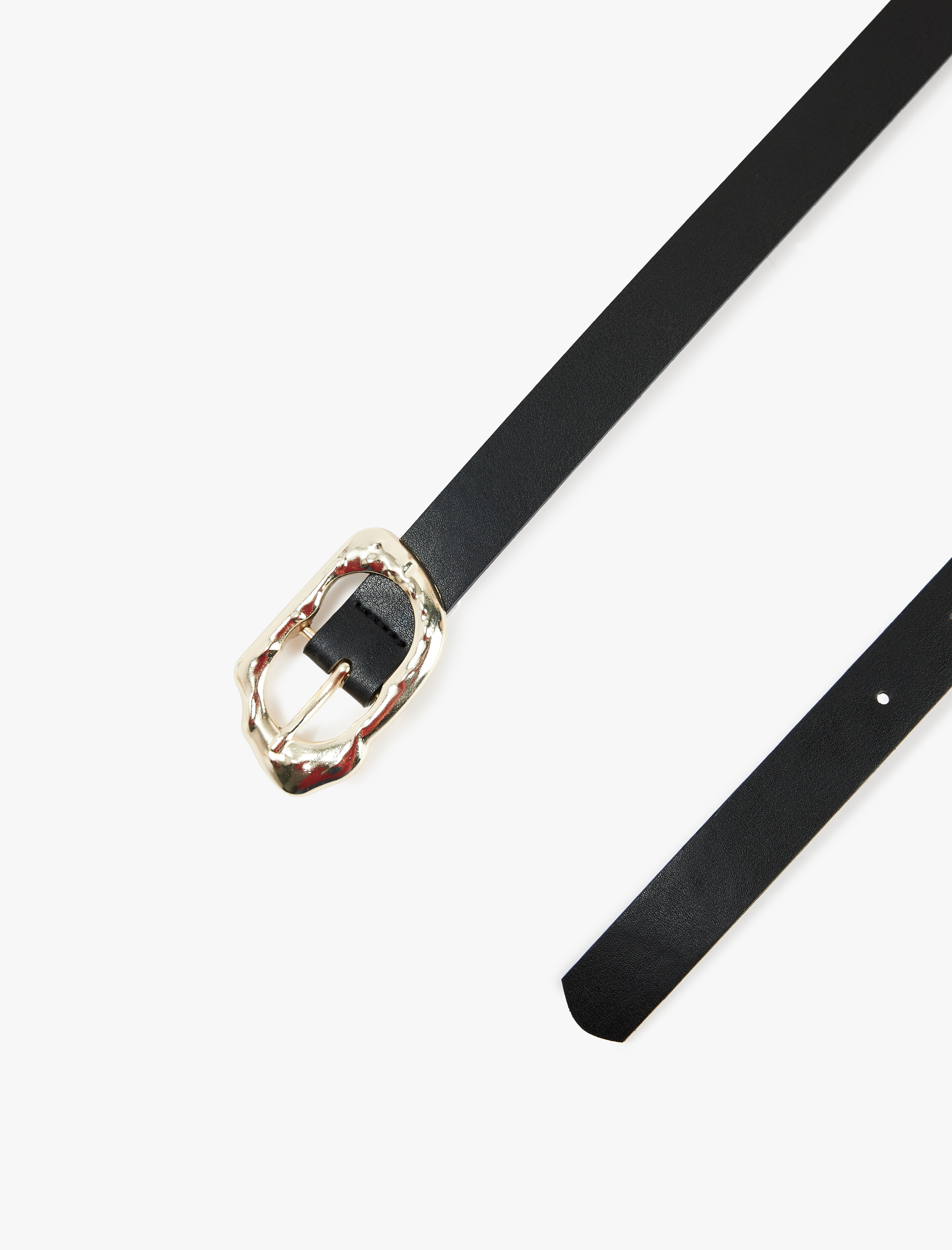  Kadın Metal Tokalı Suni Deri İnce Kemer