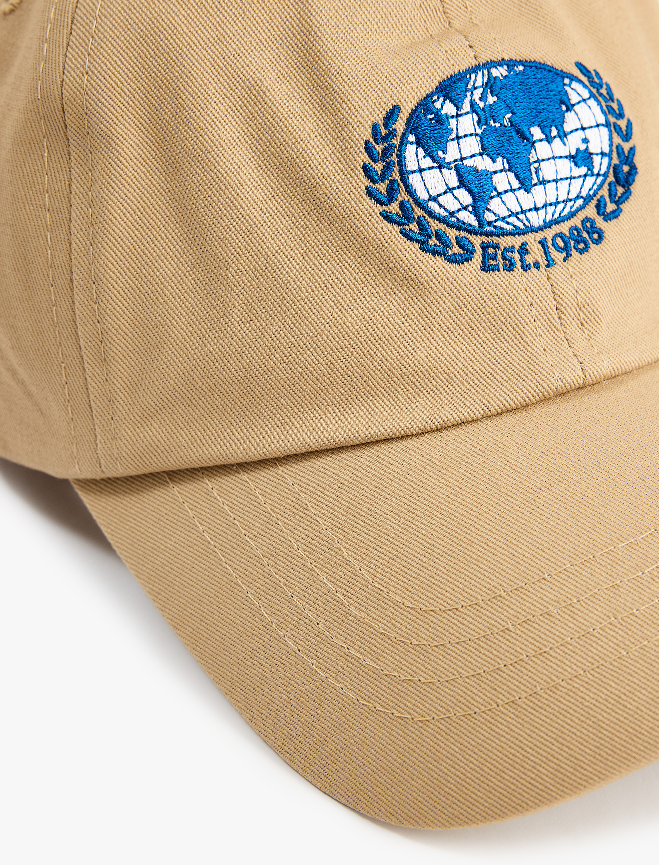  Erkek Pamuklu İşlemeli Kep Şapka