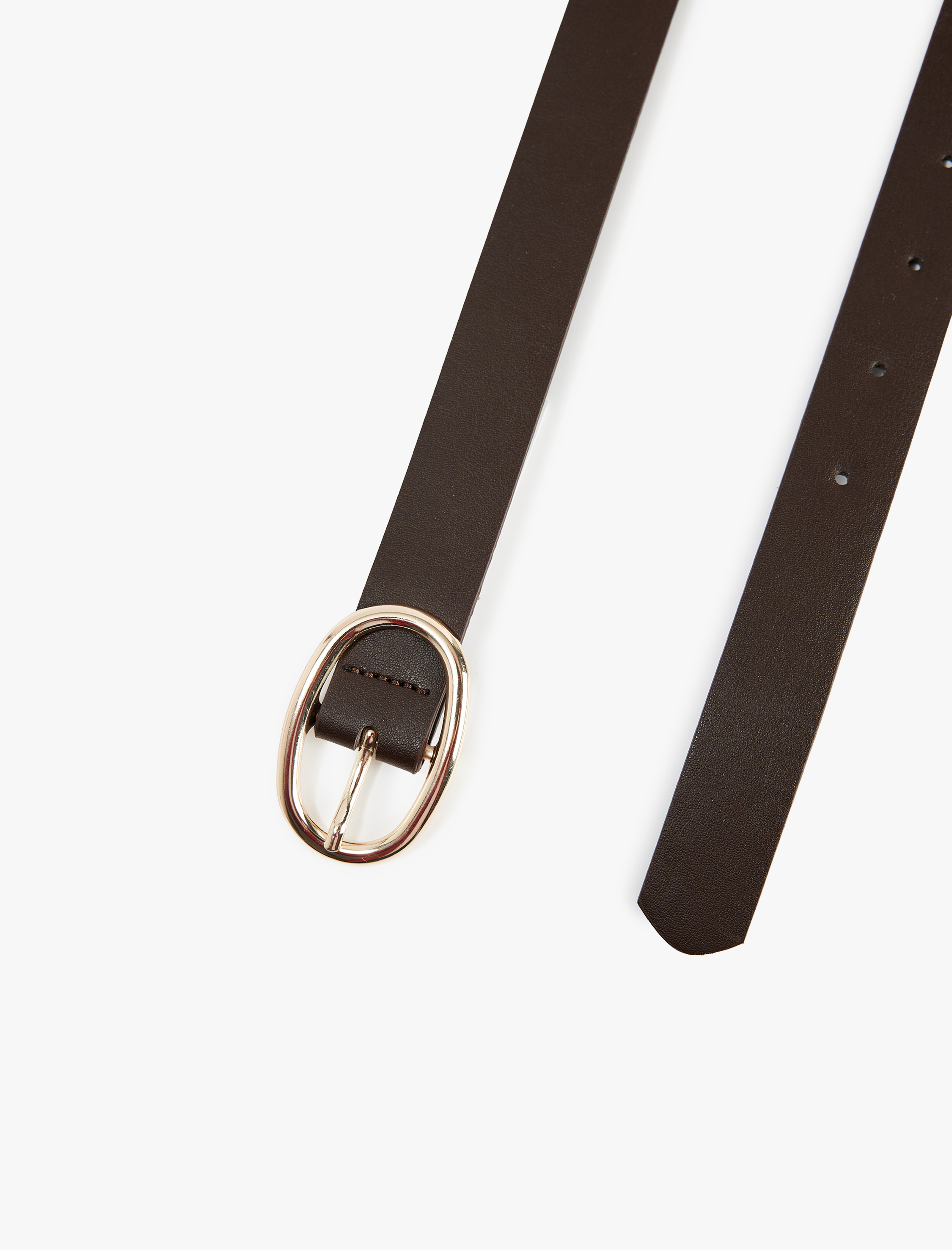  Kadın Metal Tokalı Suni Deri İnce Kemer