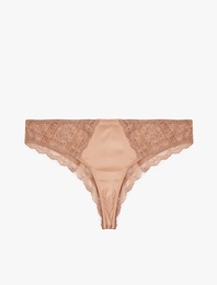 Dantel Detaylı Rahat Kalıp Brazilian Külot