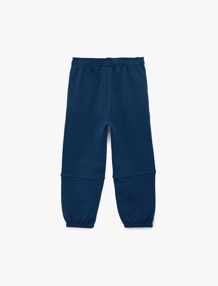 Erkek Bebek Şardonlu Pamuklu Beli Lastikli Oversize Jogger Eşofman Altı