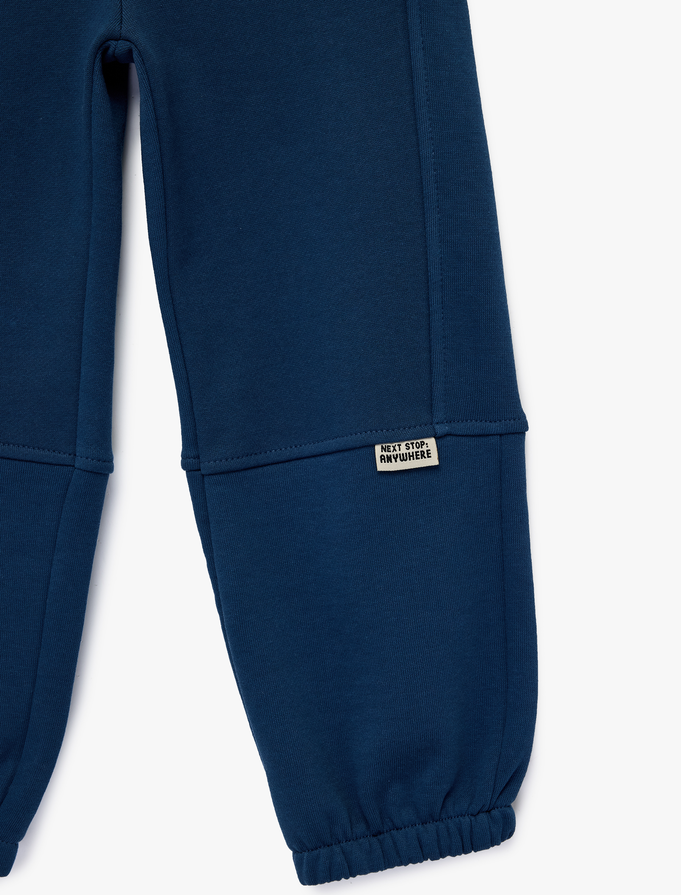  Erkek Bebek Şardonlu Pamuklu Beli Lastikli Oversize Jogger Eşofman Altı