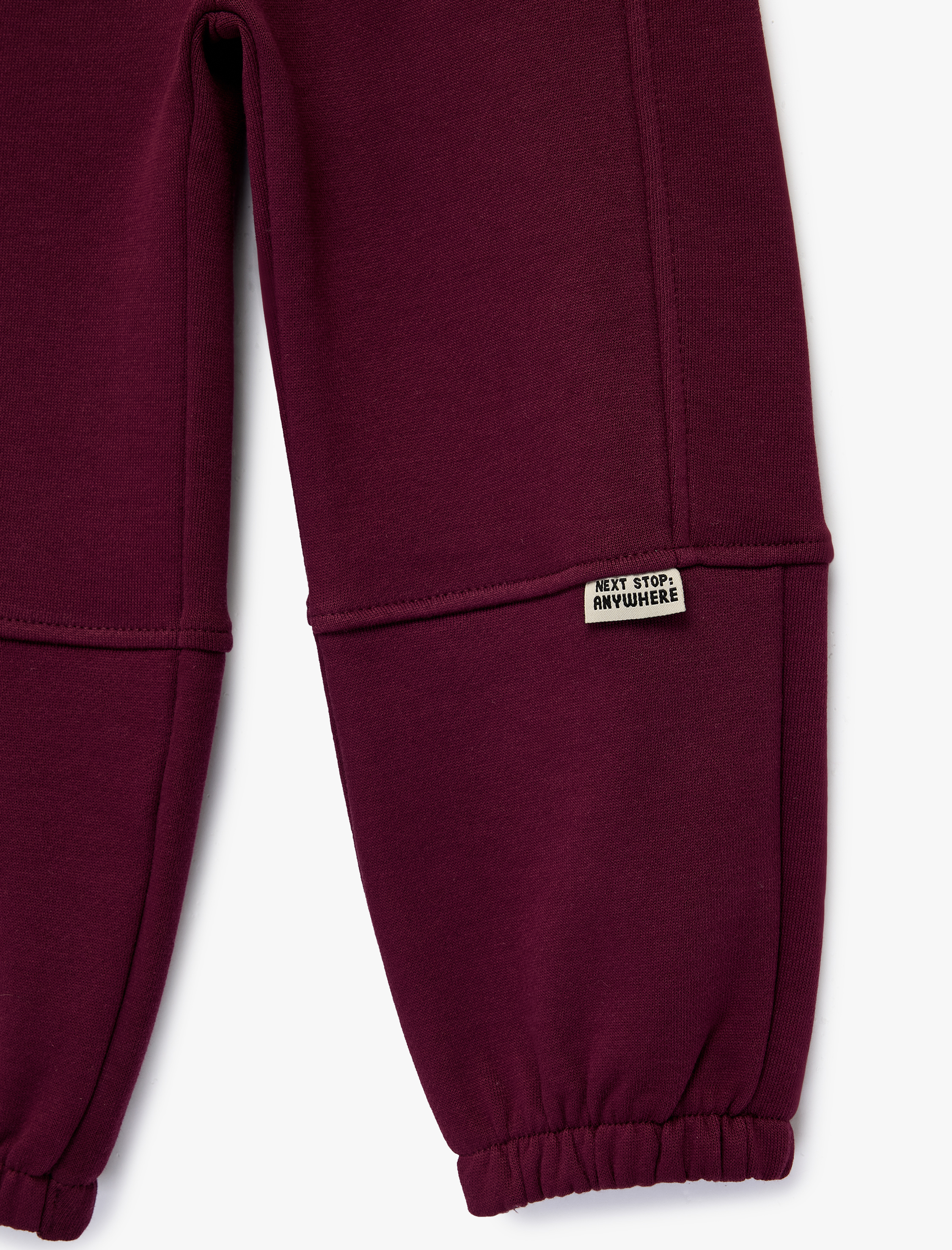  Erkek Bebek Şardonlu Pamuklu Beli Lastikli Oversize Jogger Eşofman Altı