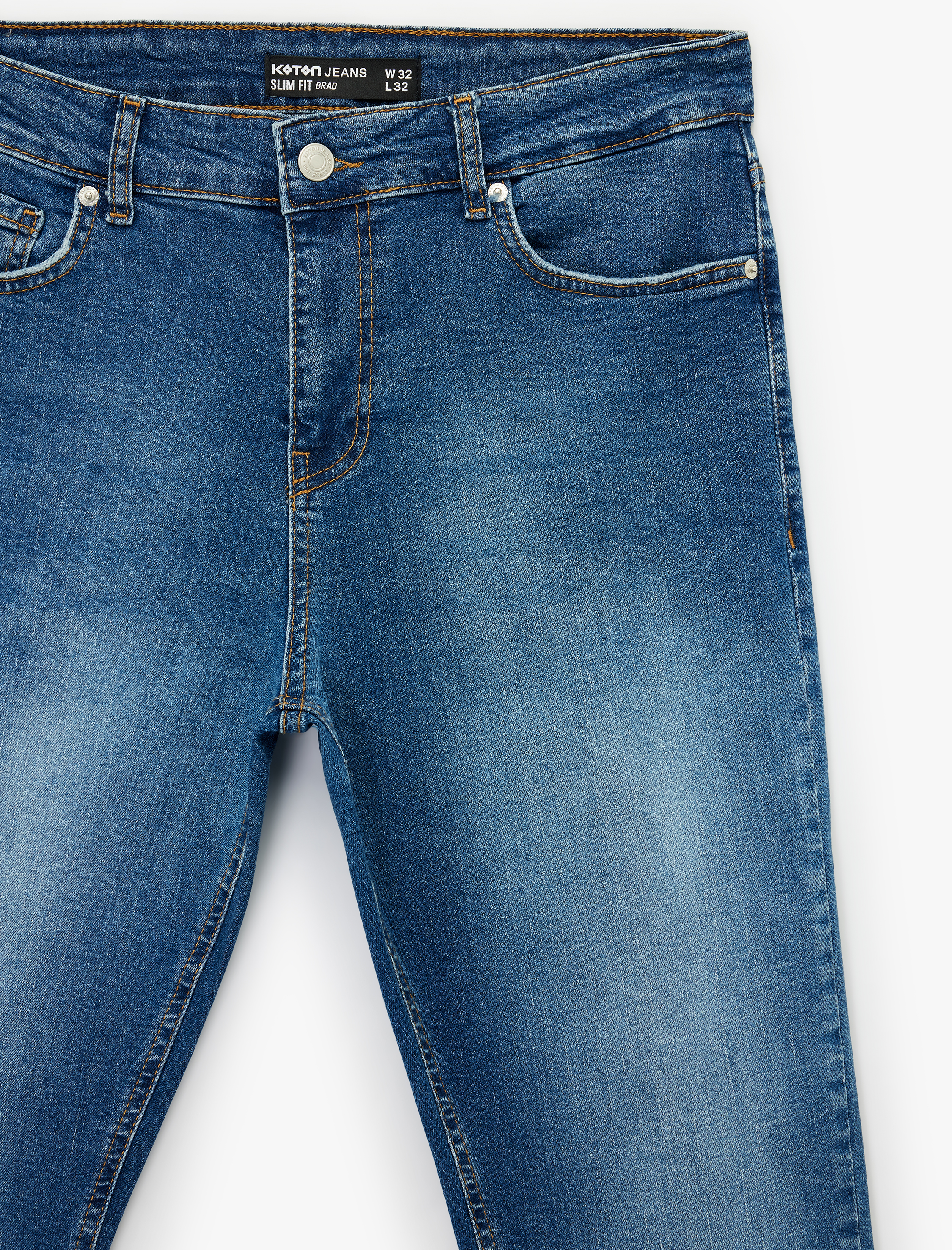   Normal Bel Slim Fit Jean Pantolon - Brad Jean