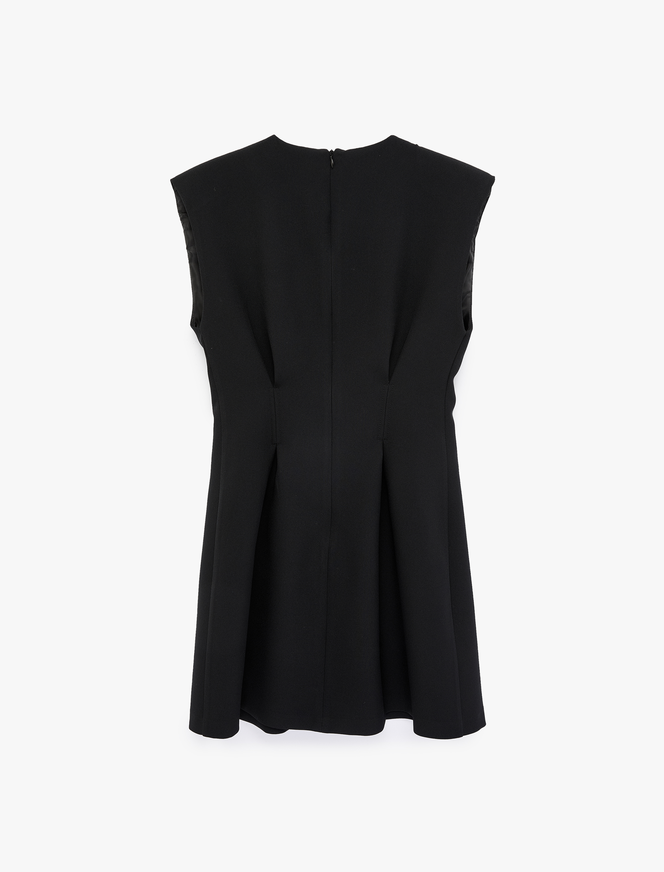   Kolsuz Bisiklet Yaka Mini Pileli A Kesim Elbise