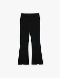 Viskon Karışımlı Slim Fit Yüksek Bel İspanyol Paça Pantolon