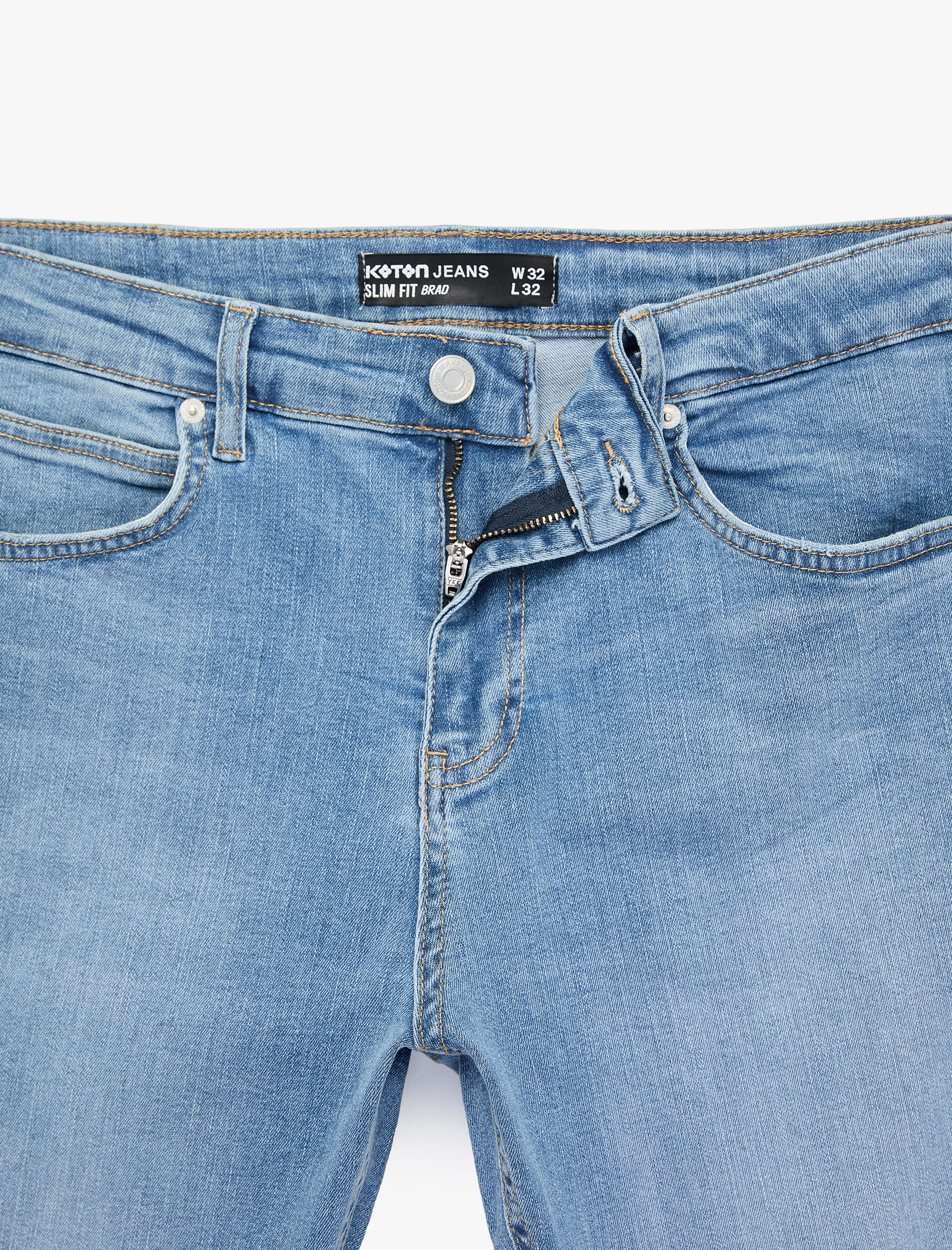   Normal Bel Slim Fit Jean Pantolon - Brad Jean