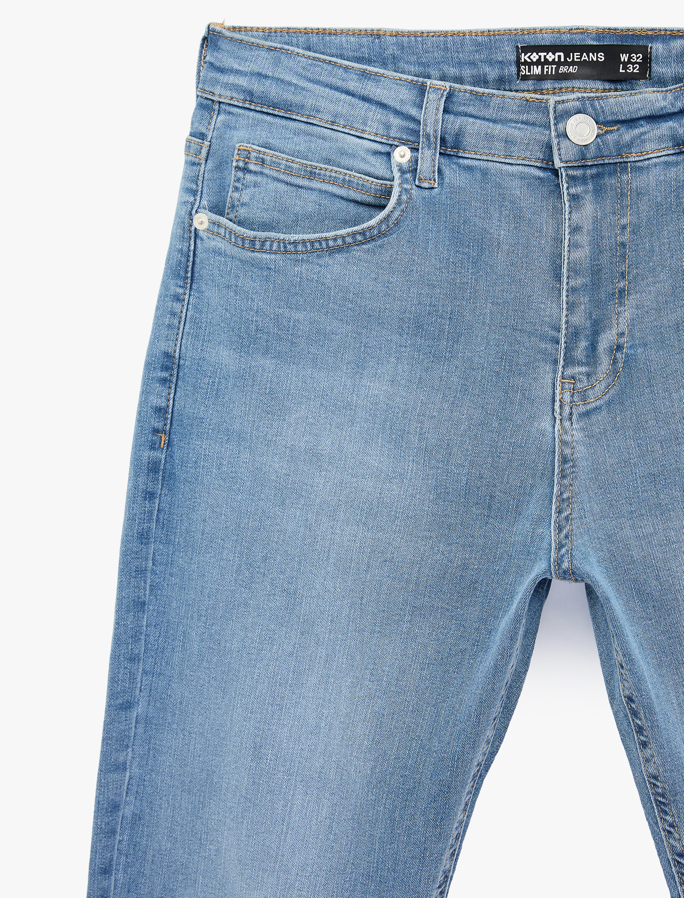   Normal Bel Slim Fit Jean Pantolon - Brad Jean