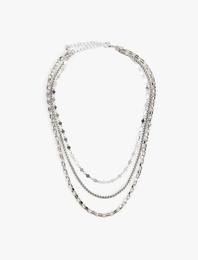 Çoklu Çelik Zincir Kolye