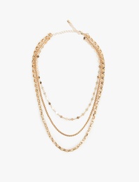 Çoklu Çelik Zincir Kolye