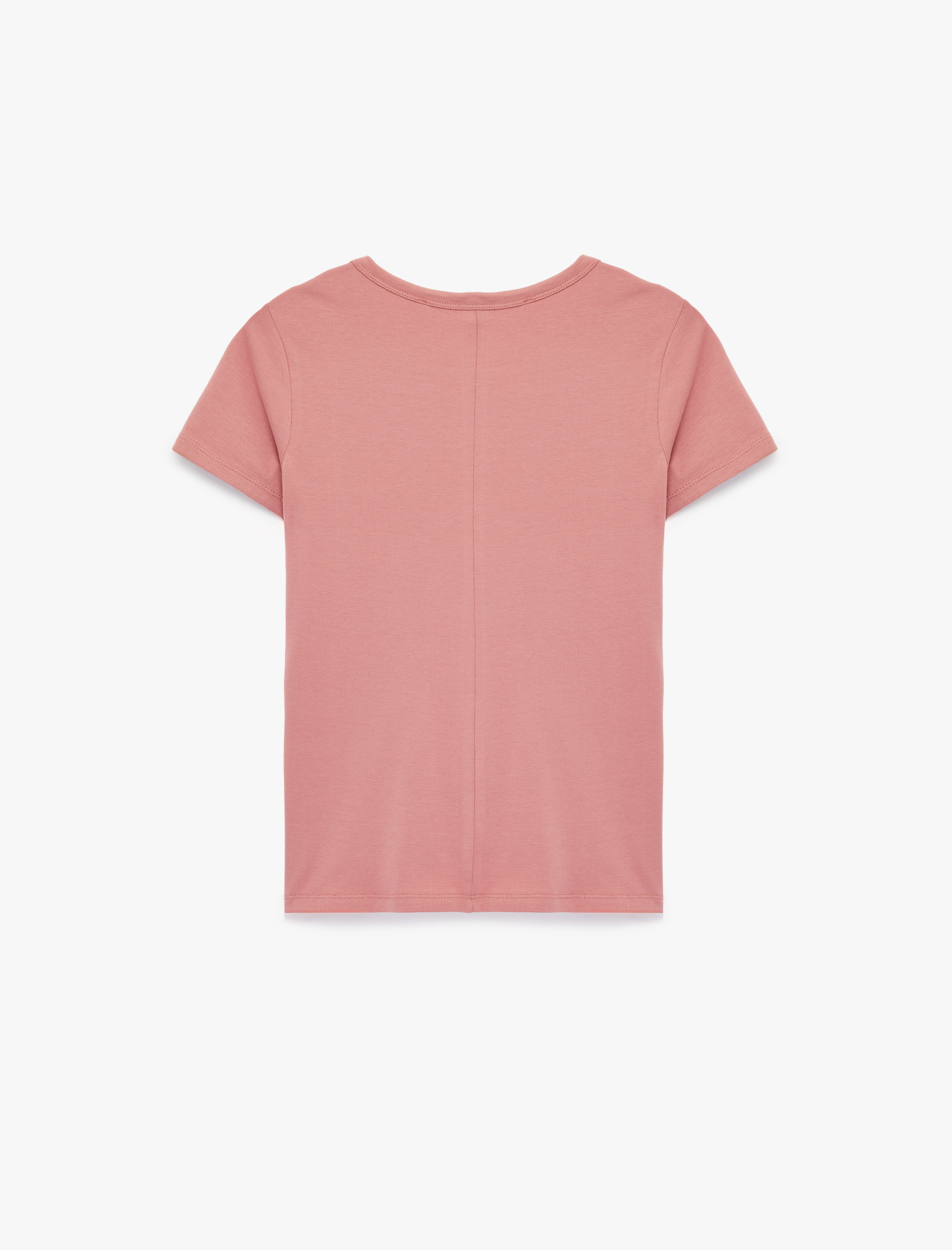   Pamuklu Slim Fit Kısa Kollu Bisiklet Yaka Basic Tişört