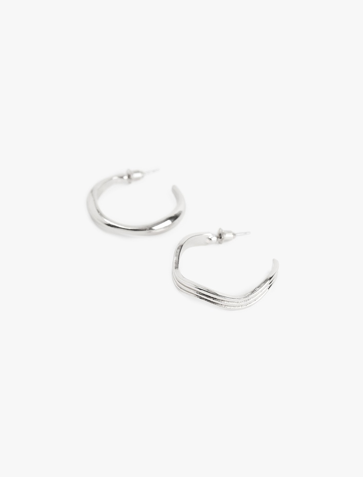 Kadın 2'li Halka Küpe Seti