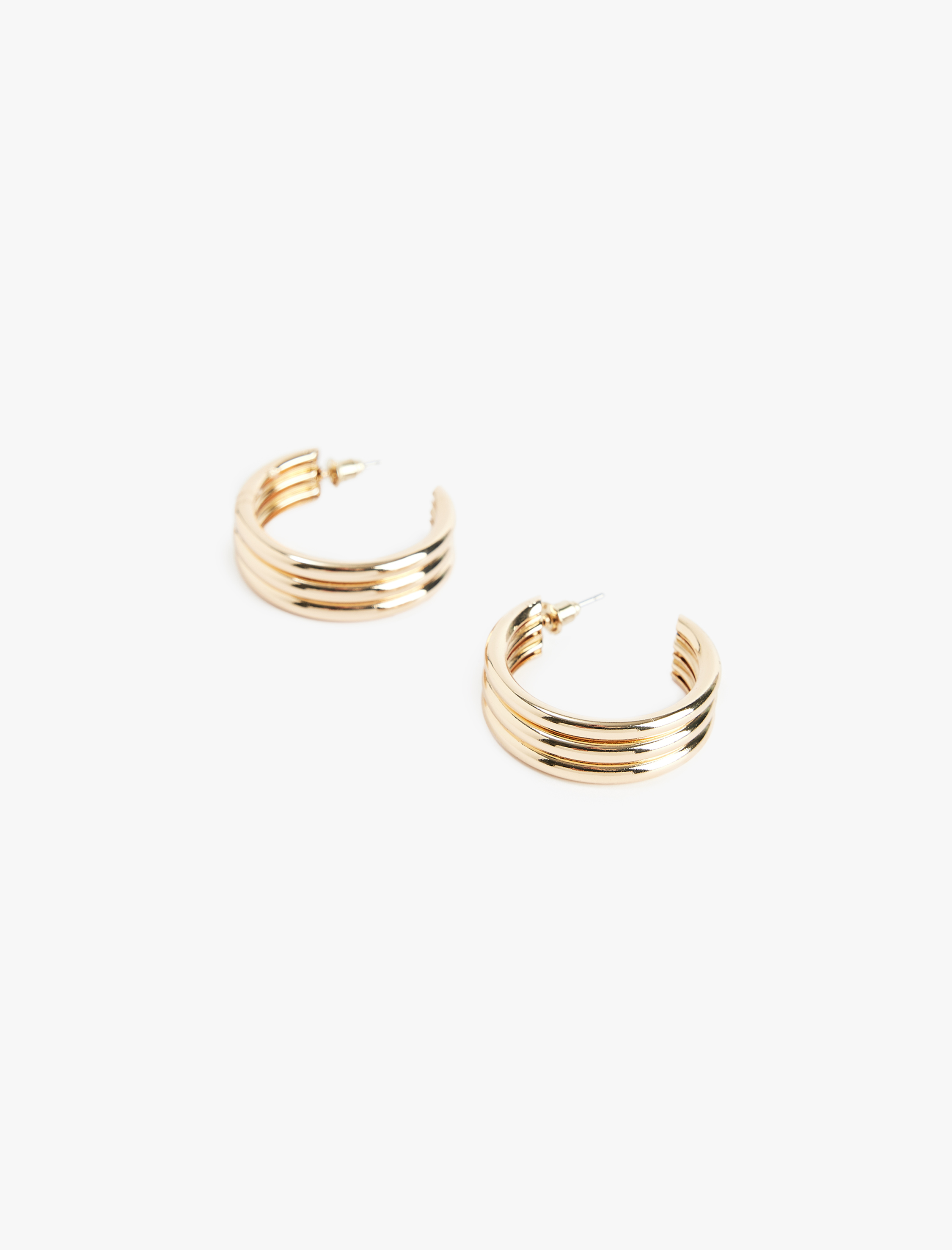  Kadın Sıralı Çelik Halka Küpe