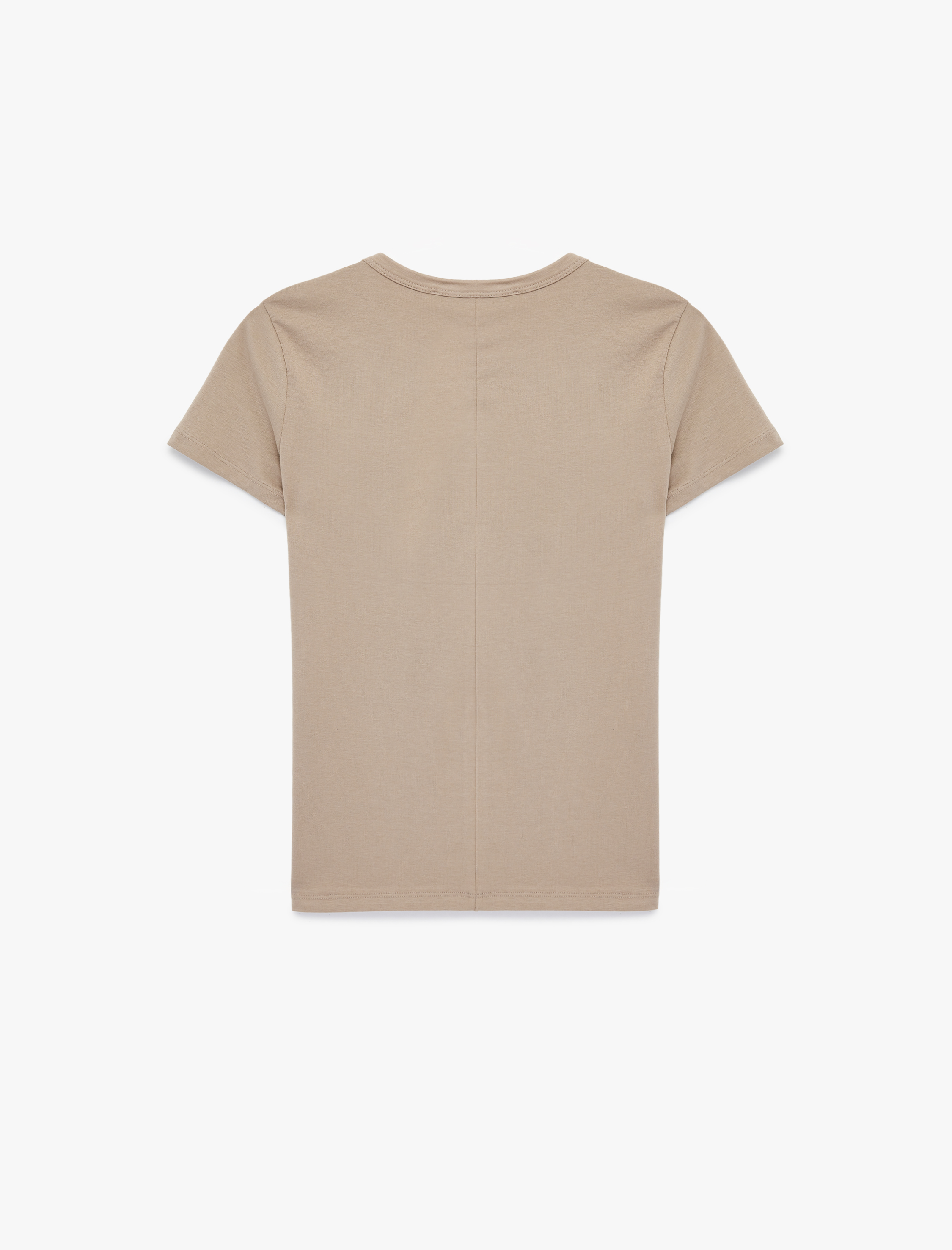   Pamuklu Slim Fit Kısa Kollu Bisiklet Yaka Basic Tişört