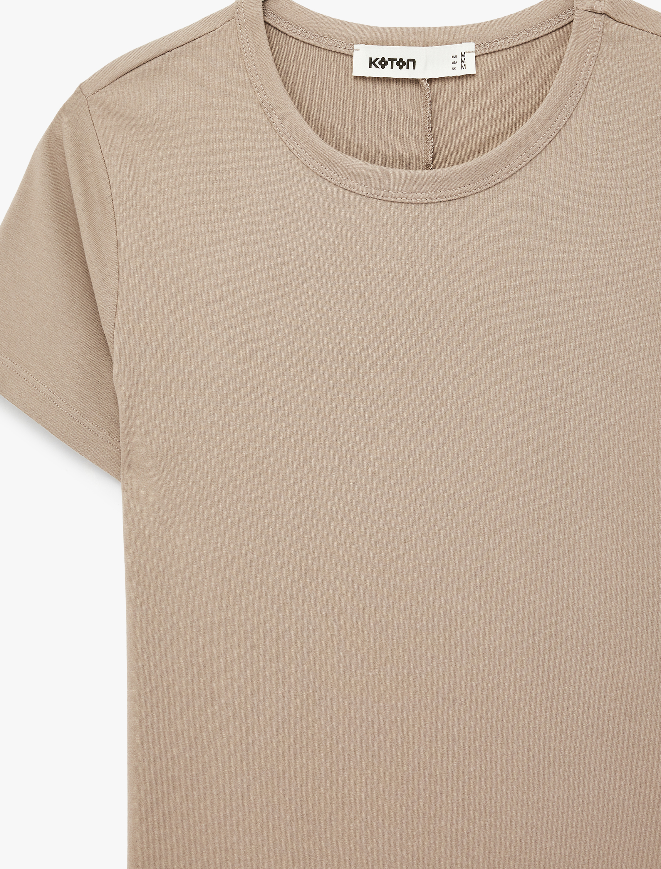   Pamuklu Slim Fit Kısa Kollu Bisiklet Yaka Basic Tişört