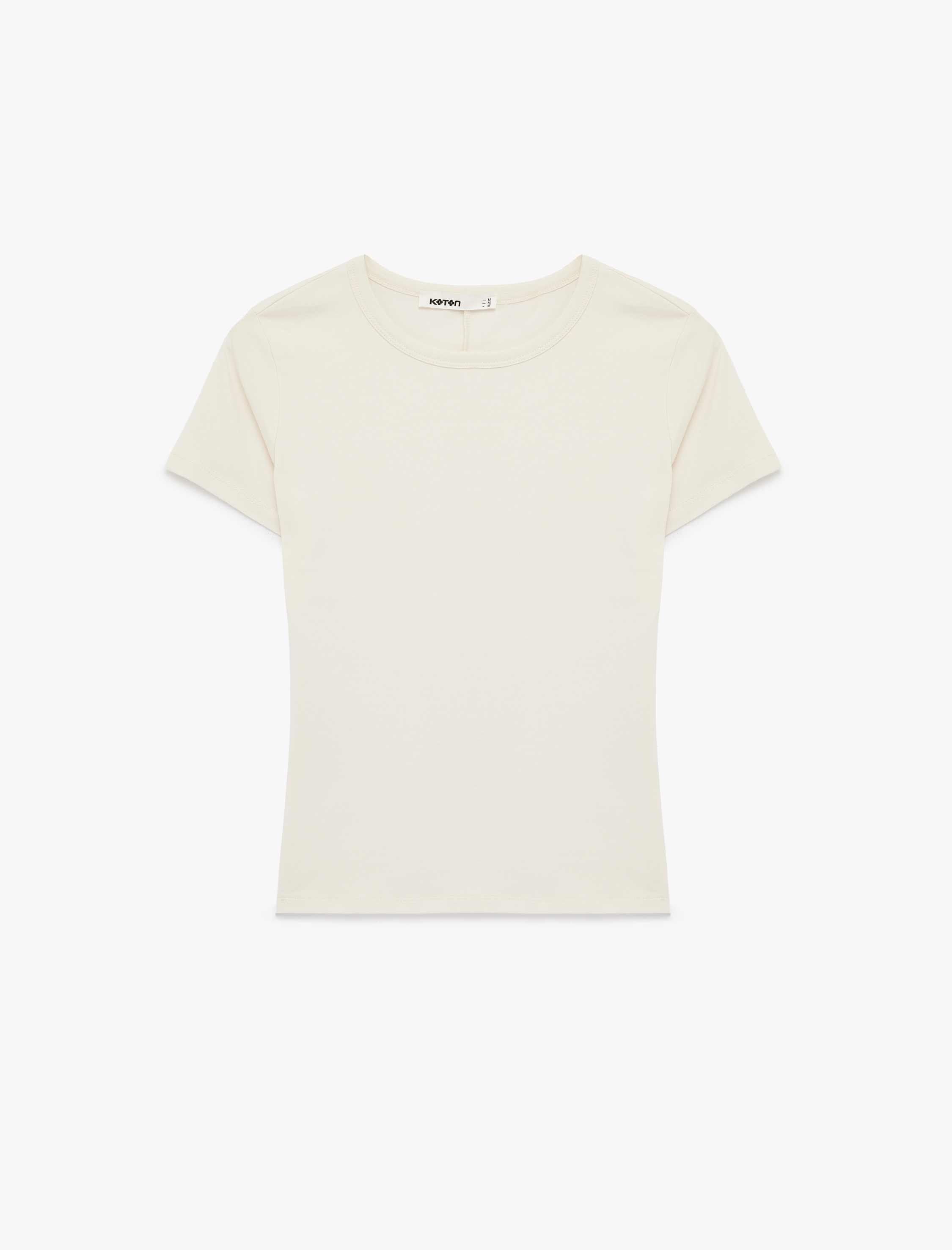   Pamuklu Slim Fit Kısa Kollu Bisiklet Yaka Basic Tişört