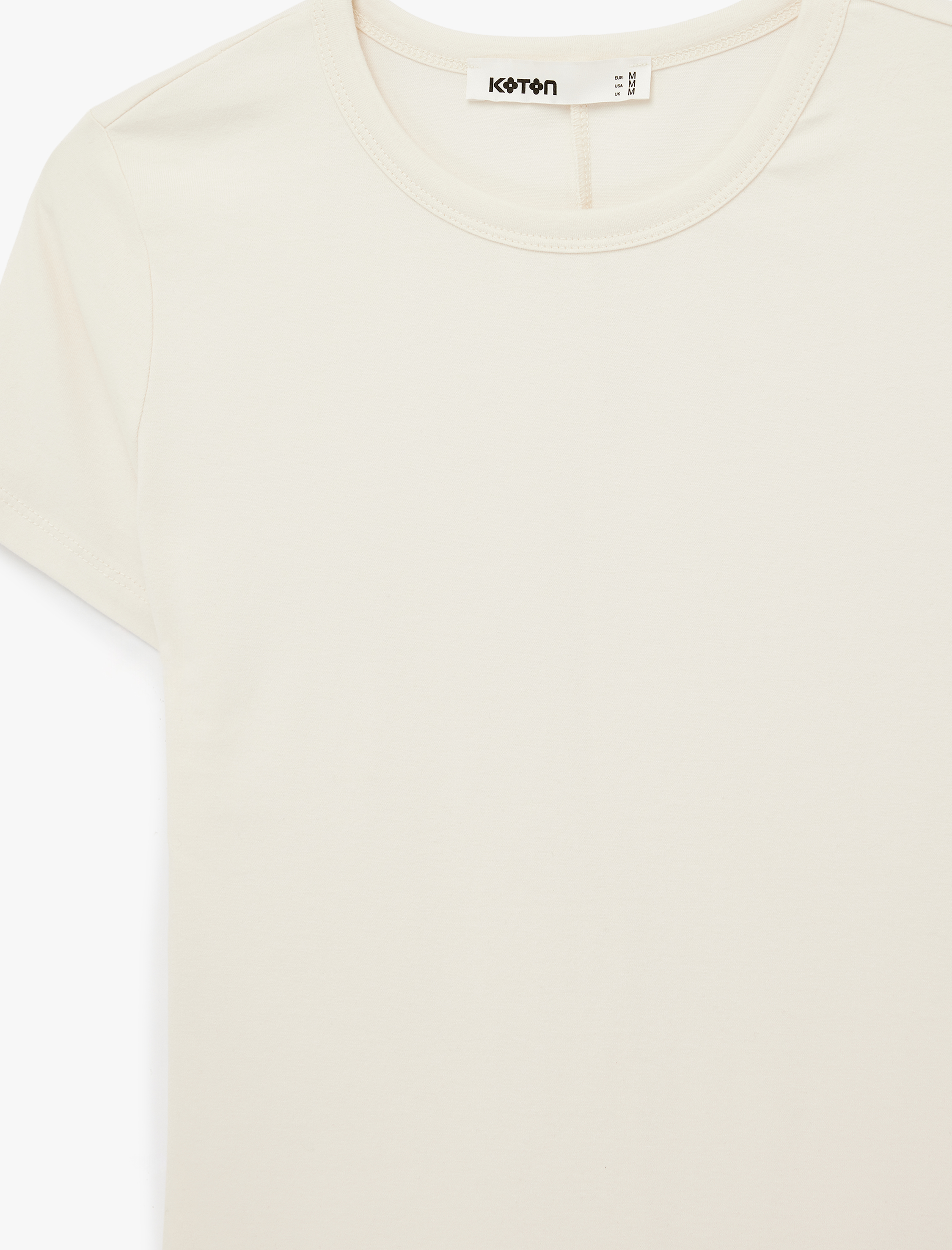   Pamuklu Slim Fit Kısa Kollu Bisiklet Yaka Basic Tişört