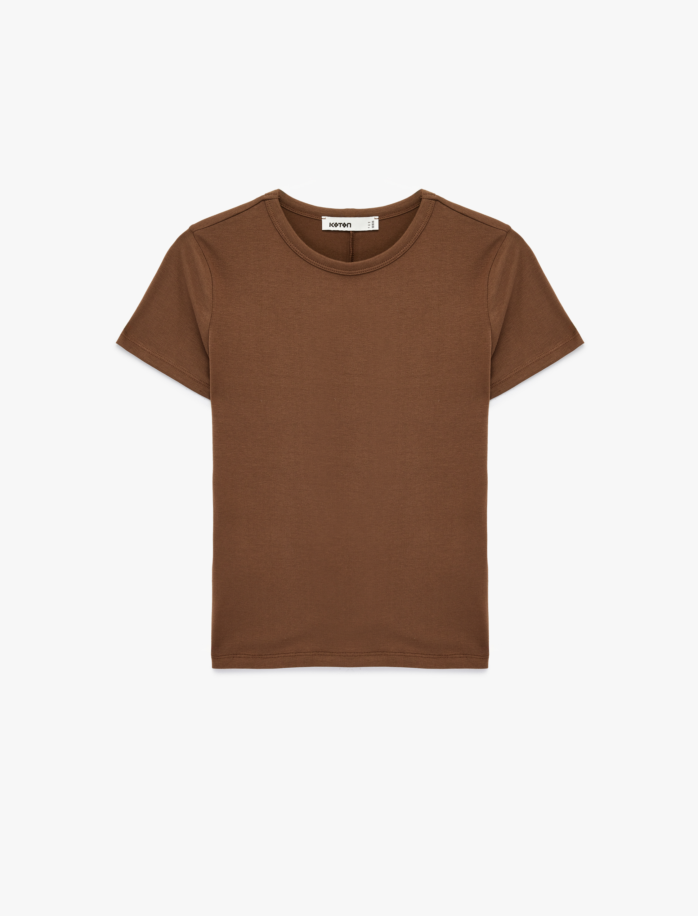   Pamuklu Slim Fit Kısa Kollu Bisiklet Yaka Basic Tişört