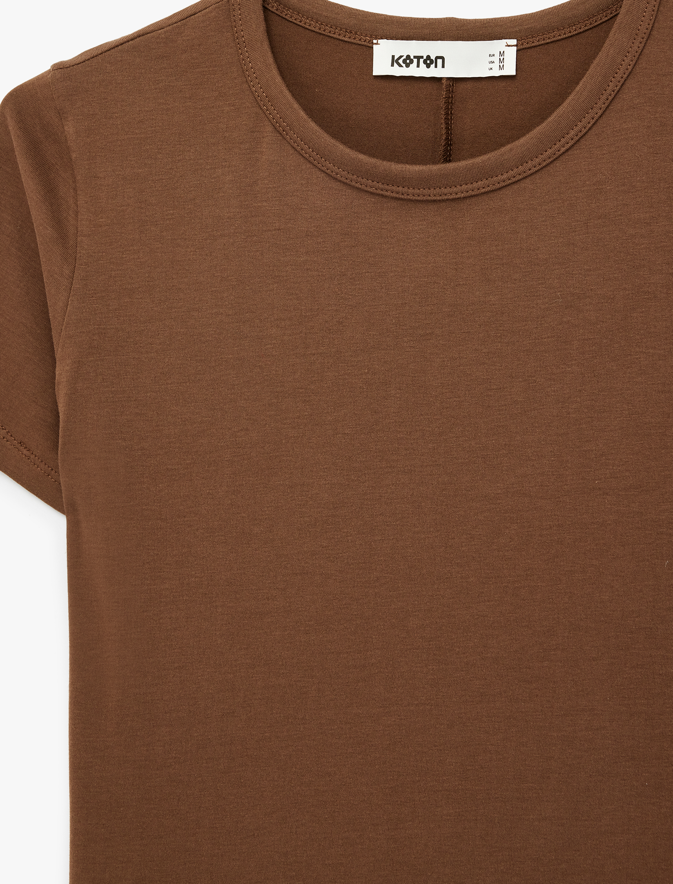   Pamuklu Slim Fit Kısa Kollu Bisiklet Yaka Basic Tişört