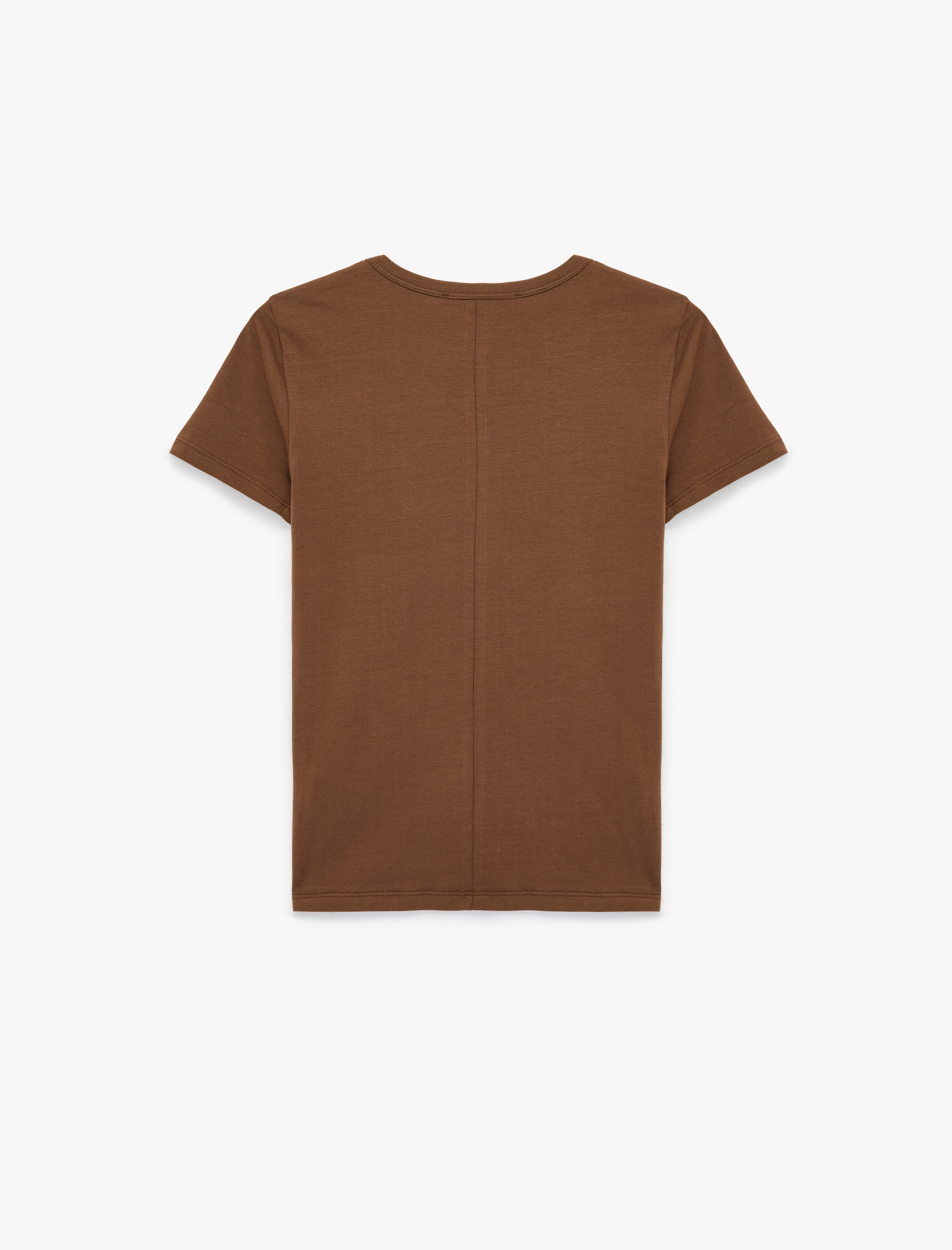   Pamuklu Slim Fit Kısa Kollu Bisiklet Yaka Basic Tişört