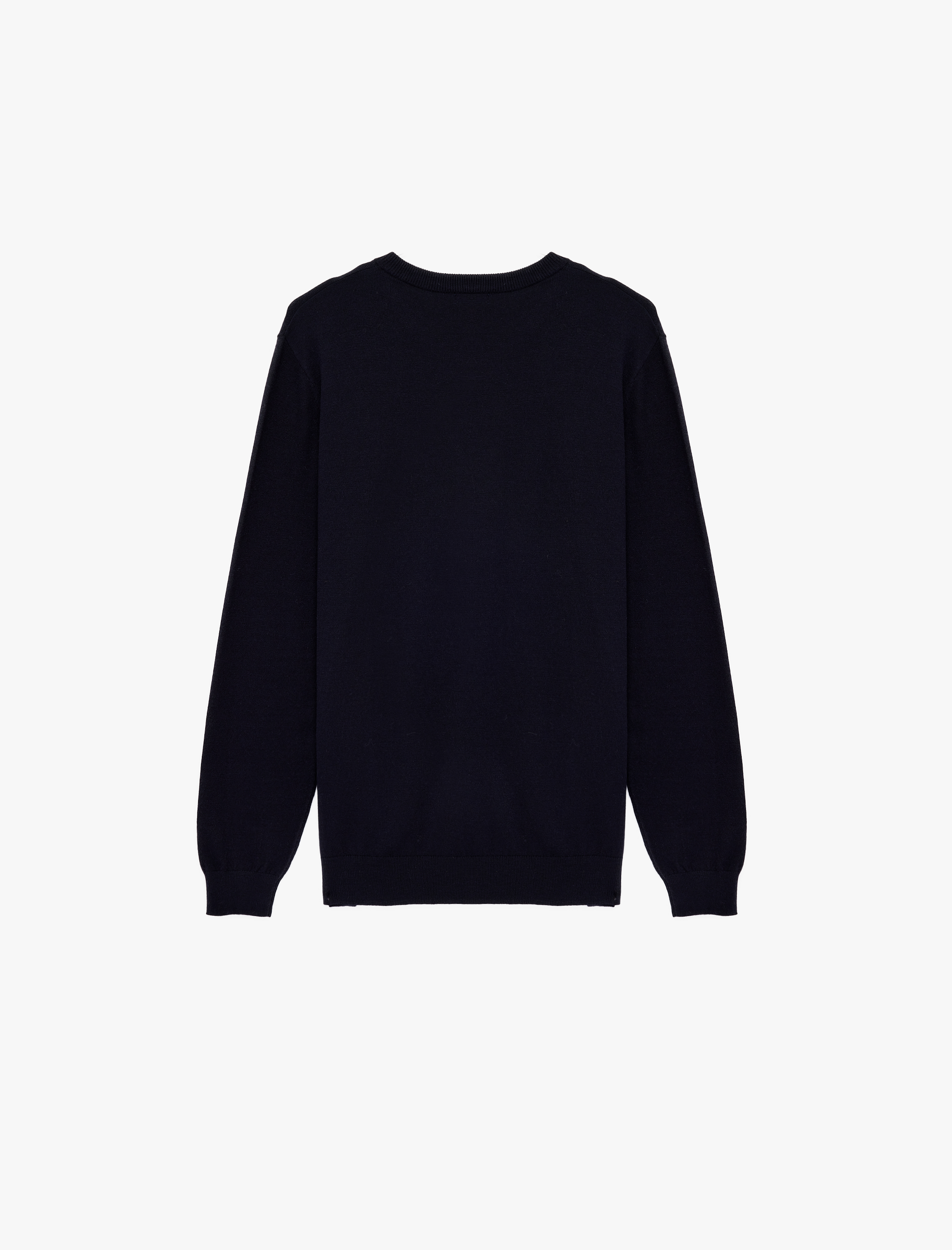   Regular Fit Uzun Kollu Bisiklet Yaka Basic Triko Kazak