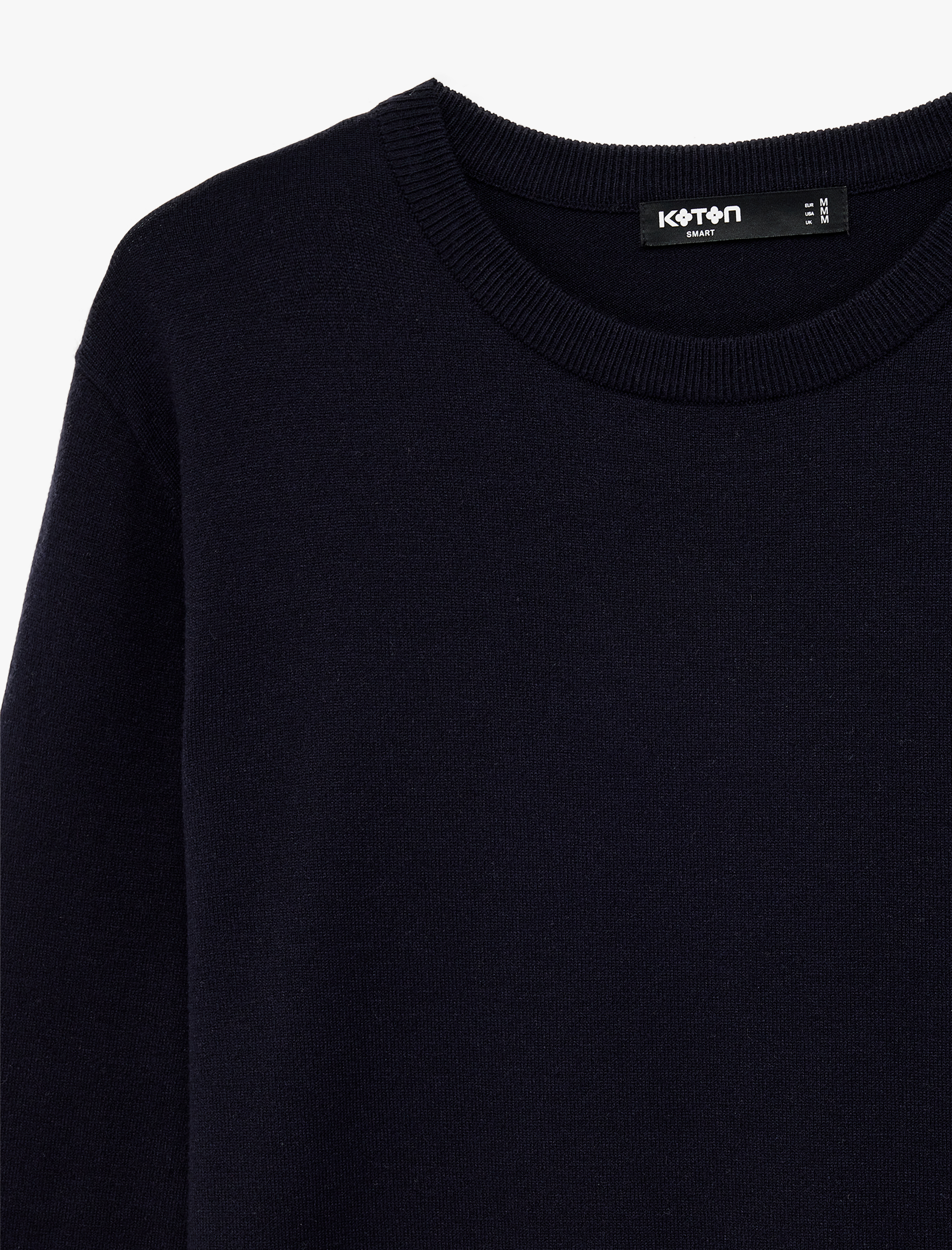   Regular Fit Uzun Kollu Bisiklet Yaka Basic Triko Kazak