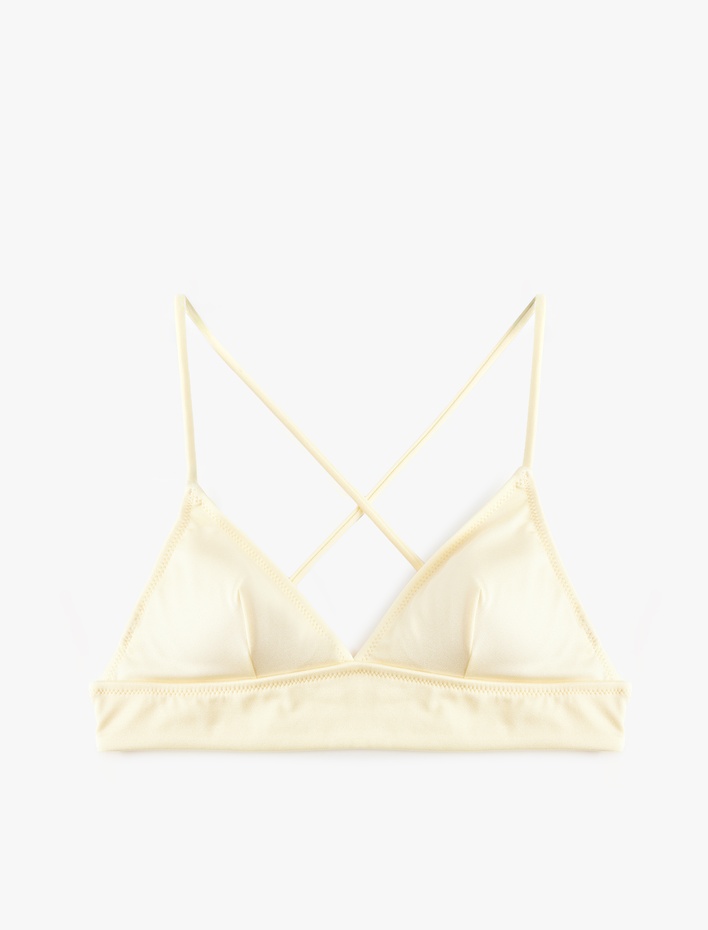  Sırt Bağlama Detaylı Bralet Bikini Üst