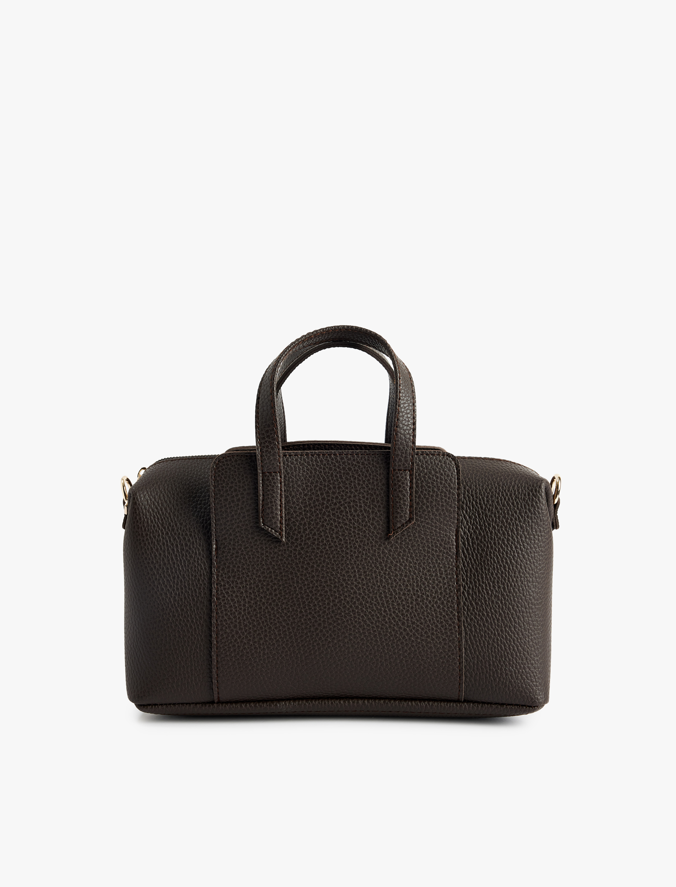  Kadın Suni Deri Saplı Fermuarlı Askılı Çapraz Çanta