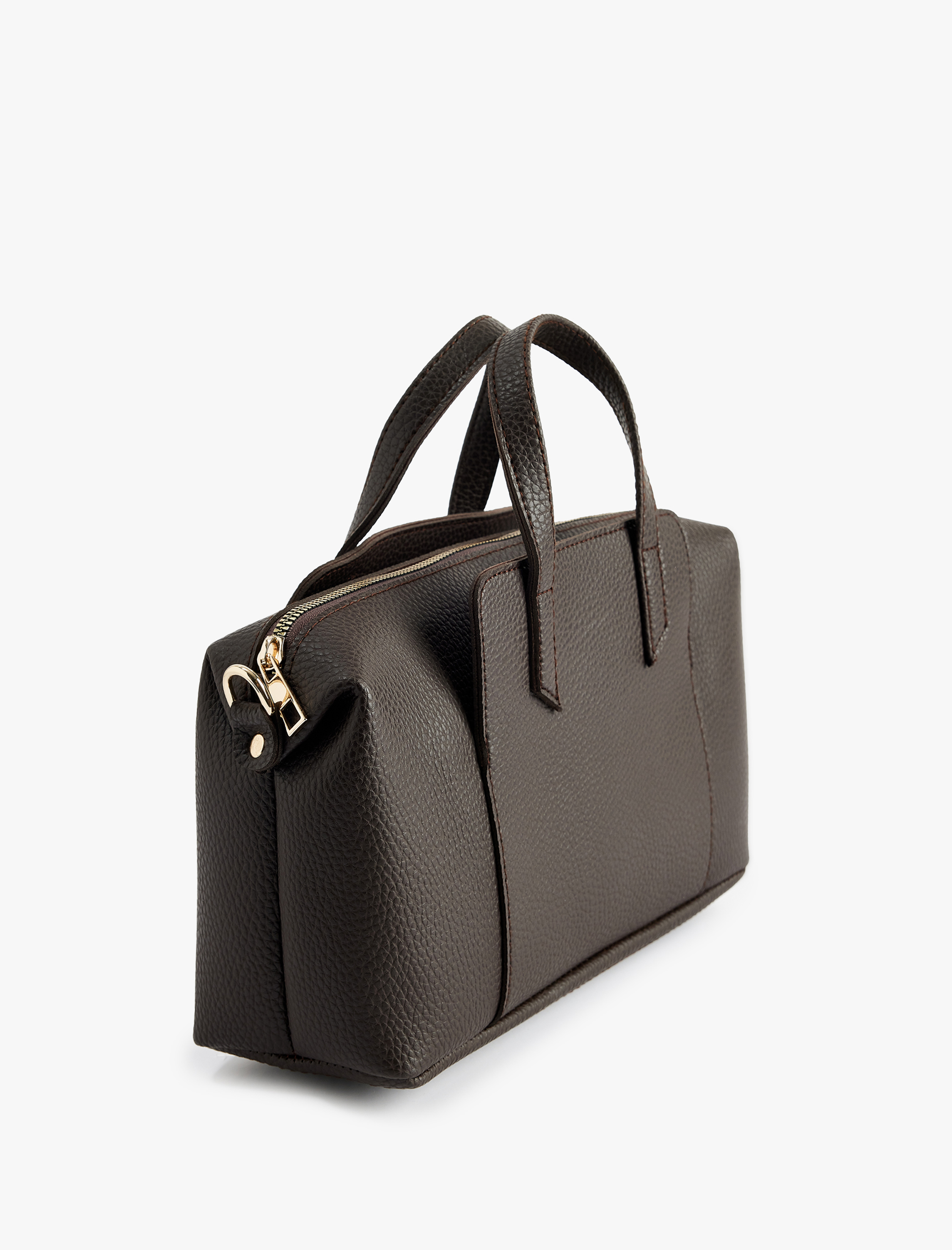  Kadın Suni Deri Saplı Fermuarlı Askılı Çapraz Çanta