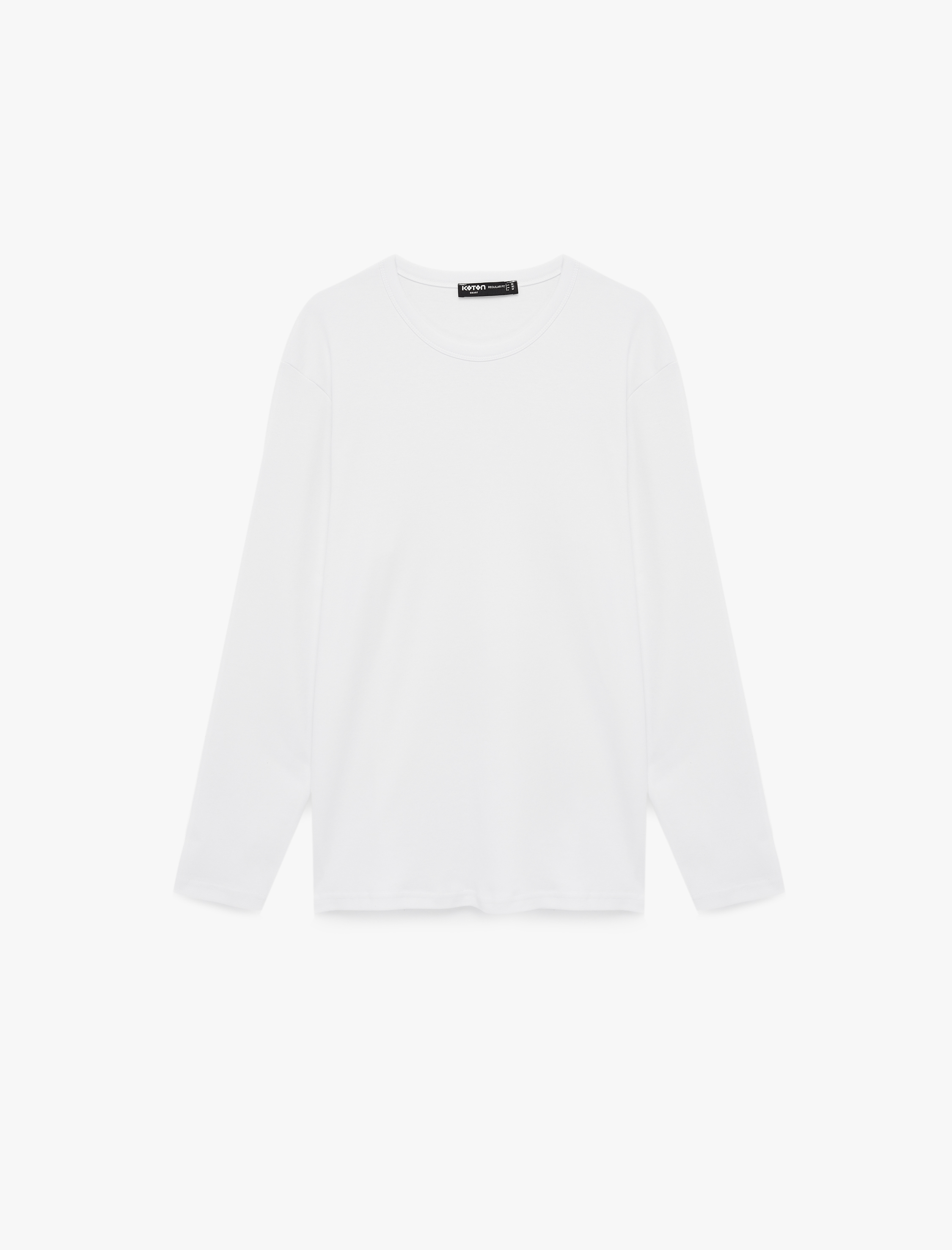   Regular Fit Pamuklu Kısa Kollu Bisiklet Yaka Tişört